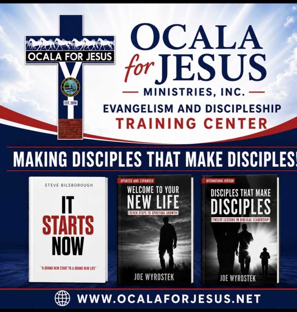 Ocala for Jesus evangelism training center banner